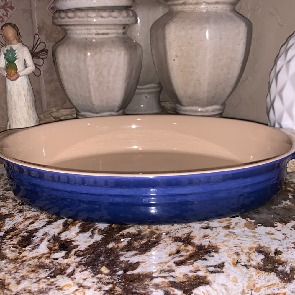 LECREUSET 16” Casserole Dish Dark Blue